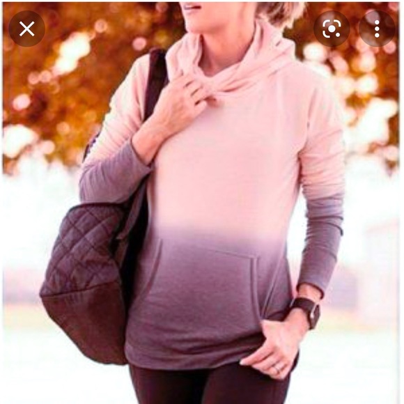 CALIA hombre dip dyed funnel hoodie sweatshirt, women’s XS. - Picture 2 of 5